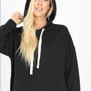 Black Oversized Hoodie